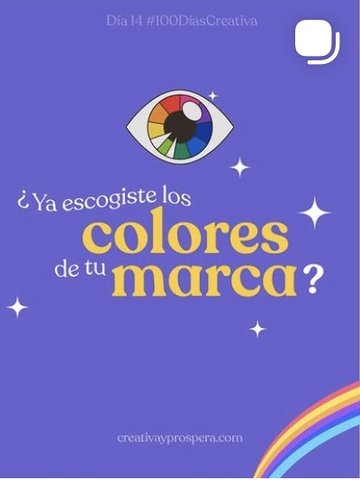 Day 14 carousel: choosing your brand colors