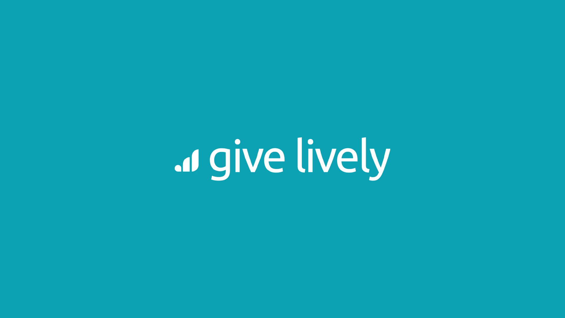 The Give Lively logo in white on teal